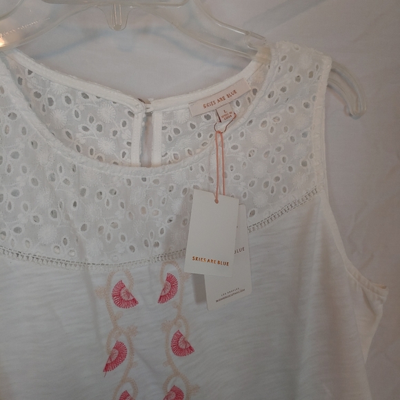 Embroidered tank - Picture 2 of 4